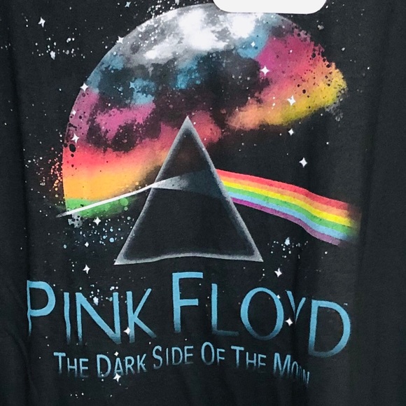 Pink Floyd Graphic Tee Rock Band T-shirt Black NWT - Picture 2 of 4